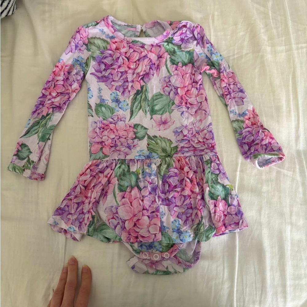 Little Bum Bums Bodysuit Twirl Dress